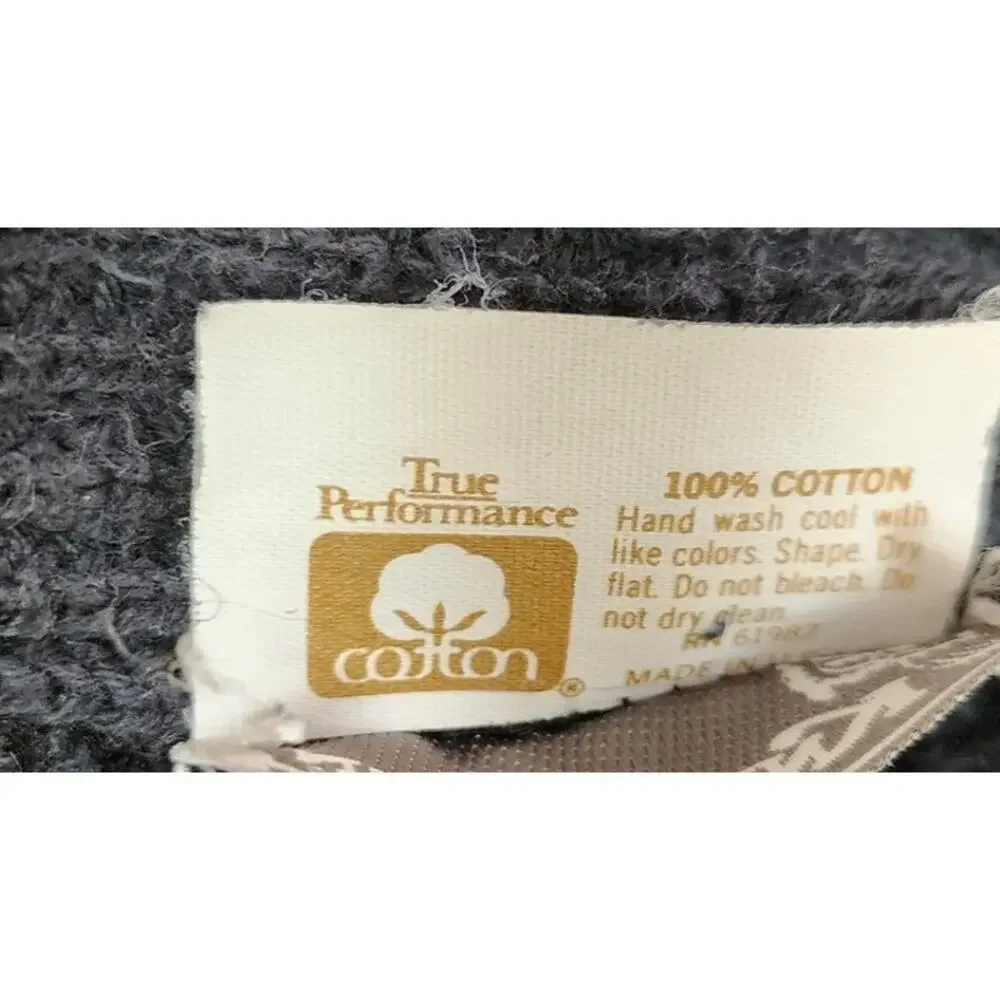 Knit Maven Vintage Ribbed Black Sleeveless Ribbed Sweater Women's Size Medium - Picture 7 of 7